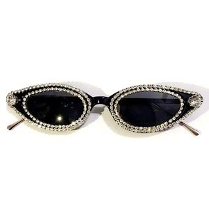 New✨Bling Rhinestone Cat Eye Sunglasses